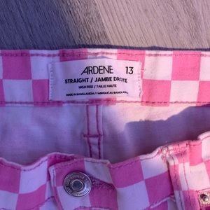 ardene jegging like material straight leg fit